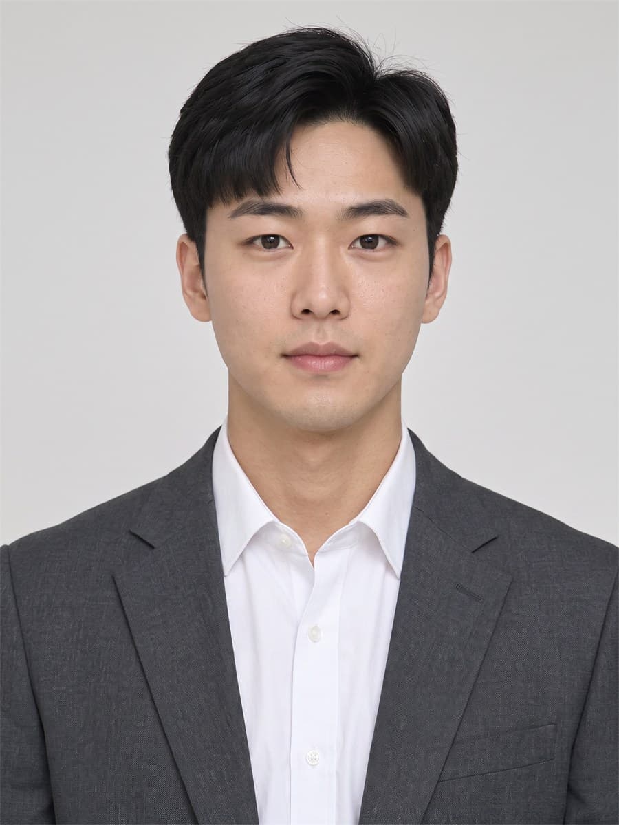 남성 증명사진 스타일